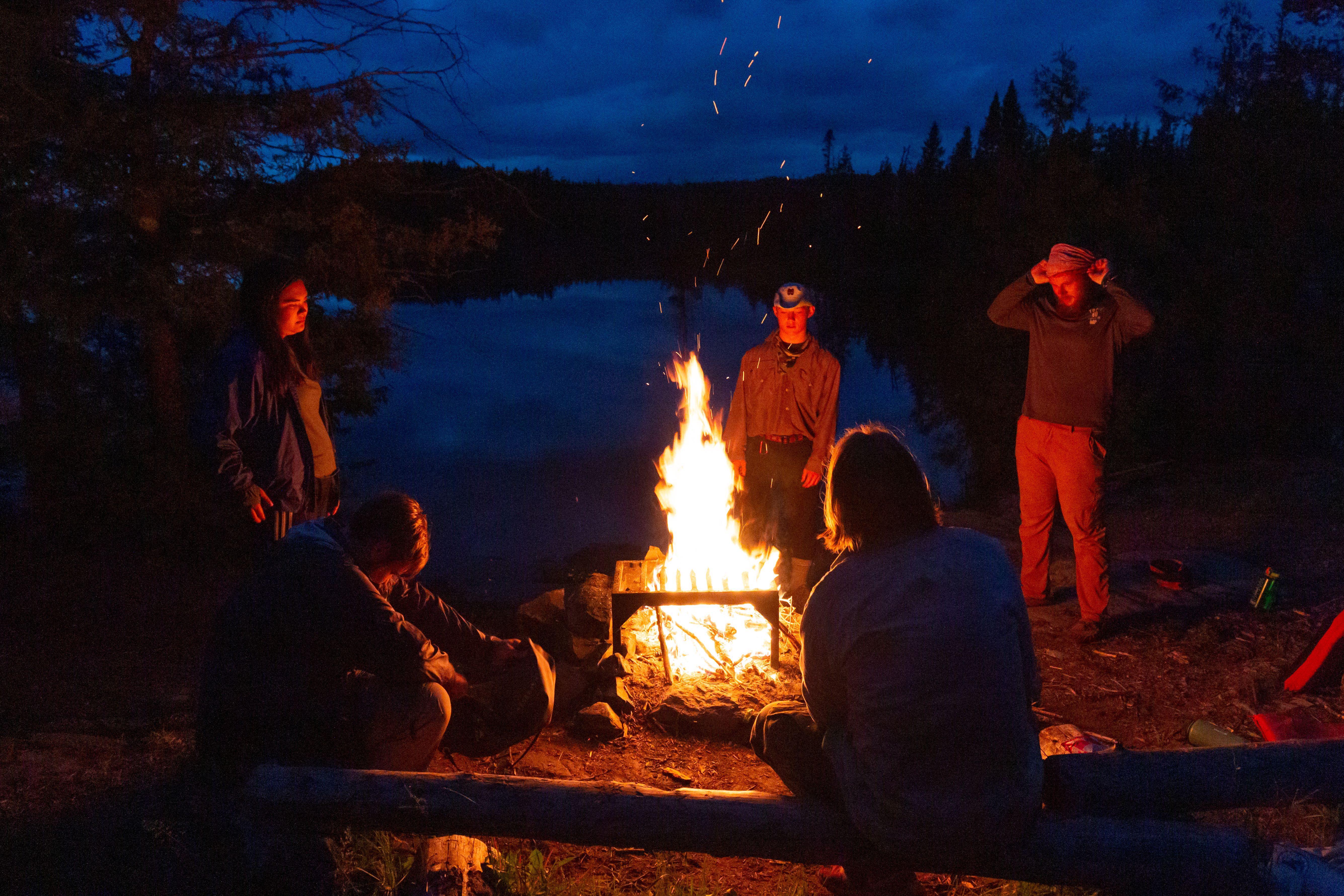 camp fire ring group