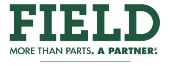 Field logo — 'FIELD' in bold green letters with the tagline 'More than parts. A partner.®